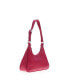 ფოტო #2 პროდუქტის Women's Leather Prism Hobo Bag ( Dark Pink)