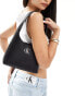 Calvin Klein Jeans minimal monogram shoulder bag in black