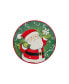 Фото #4 товара Holiday Magic Santa 4 Piece Canape Plate Set