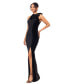 Women's Embellished Sleeveless Scuba Gown