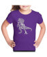 Big Girl's Word Art T-shirt - Dino Pics