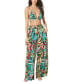 Women's Printed Wide-Leg Cover-Up Pants
