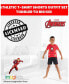 ფოტო #4 პროდუქტის Toddler Boys Avengers Captain America Iron Man Venom Hulk Cosplay Athletic T-Shirt and Shorts Outfit Set to