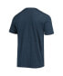 ფოტო #2 პროდუქტის Men's Heathered Charcoal, Navy Gonzaga Bulldogs Meter T-shirt and Pants Sleep Set