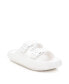 ფოტო #1 პროდუქტის Women's Rubber Flat Sandals By White