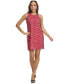 Фото #1 товара Plus Size Sleeveless Printed Chiffon Dress