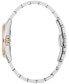 ფოტო #2 პროდუქტის Women's Surveyor Diamond Accent Two-Tone Stainless Steel Bracelet Watch 31mm