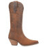 Фото #1 товара Dingo Talkin' Rodeo Studded Snip Toe Cowboy Womens Brown Casual Boots DI585-200