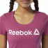 Фото #7 товара Футболка с коротким рукавом женская Reebok Linear Горячий розовый
