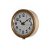 Table clock Home ESPRIT Green Orange Metal polypropylene Vintage 14 x 7,3 x 35 cm (2 Units)