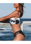 Фото #2 товара Women's Bikini Swimsuit Front Cross Lace Up Two Piece Bathing Suit