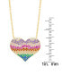 ფოტო #2 პროდუქტის Women's Rainbow Pendant Necklace