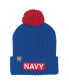 Фото #3 товара Men's Royal Navy Midshipmen 2022 Special Games NASA Cuffed Knit Hat with Pom