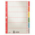 Esselte Leitz 43500085 - Numeric tab index - Cardboard - Multicolour - Portrait - A4 - 230 g/m²