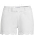 Фото #1 товара Women's Mid Rise Scallop Hem 5" Chino Shorts