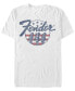 Фото #1 товара Men's Fender Flag Short Sleeve Crew T-shirt