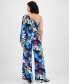 Фото #2 товара Women's Floral-Print One-Shoulder Top, Created for Macy's