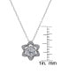 Фото #2 товара Silver-Plated Cubic Zirconia Star Pendant Necklace