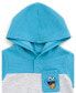 Toddler Boys Cookie Monster Pullover Hoodie and French Terry Shorts Newborn to