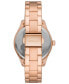 ფოტო #3 პროდუქტის Women's Rye Multifunction Rose Gold-Tone Stainless Steel Watch, 36mm