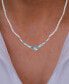 ფოტო #2 პროდუქტის Created Opal Greek Key Necklace in Sterling Silver