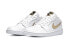 Фото #4 товара Кроссовки Nike Air Jordan 1 Low White Metallic Gold (Белый)