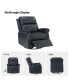 Chapas Transitional Genuine Leather Power Recliner