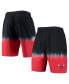 Фото #2 товара Men's Black, Red Chicago Bulls Hardwood Classic Authentic Shorts