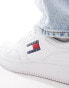 Фото #8 товара Tommy Jeans retro basket trainers in white