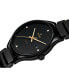 ფოტო #2 პროდუქტის Unisex Swiss Automatic True Black Diamond Accent Ceramic Bracelet Watch 40mm R27056712