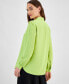 ფოტო #2 პროდუქტის Women's Stand-Collar Button-Front Popover Tunic