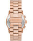 Men's Runway Quartz Chronograph Rose Gold-Tone Stainless Steel Watch 45mm