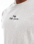 Фото #4 товара Polo Ralph Lauren central script logo t-shirt classic oversized fit in grey marl