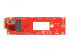 Фото #2 товара Шнур PCI-E 4.0 Delock 63797, красный, длина 31 мм, ширина 111 мм