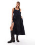 Levi's Cici midi sleeveless cotton dress in black