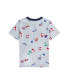 Фото #2 товара Toddler and Little Boys Sailing-Print Striped Cotton Jersey T-shirt