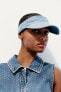 Denim visor