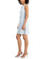 ფოტო #3 პროდუქტის Petite Sleeveless Belted A-Line Tweed Dress