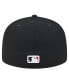 Фото #2 товара Men's Black Minnesota Twins Checkered Undervisor 59FIFTY Fitted Hat