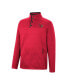 Men's Red Louisville Cardinals Rebound Quarter-Snap Jacket