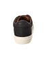 Aquatalia Rubberized Weatherproof Leather Sneakers Men's Black 10.5