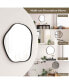 Фото #6 товара Irregular Wall Mirror 29.5" x27.5" Metal Frame Asymmetrical Mirror