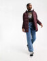 Vans foundry long MTE puffer jacket in brown