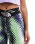 The North Face Training Aracar high waist 7/8 leggings in green dot print Exclusive at ASOS