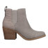 Фото #1 товара TOMS Everly Pull On Round Toe Bootie Womens Grey Casual Boots 10018914T