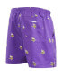 ფოტო #2 პროდუქტის Men's Purple Minnesota Vikings Allover Print Mini Logo Shorts