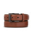 ფოტო #6 პროდუქტის Men's Single Prong Buckle Leather Belt