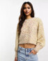 Фото #1 товара ONLY round neck glitter jumper in multi