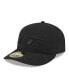 Фото #1 товара Men's Black New York Jets Black on Black Low Profile 59FIFTY Fitted Hat