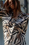 FLOWING ANIMAL PRINT SHIRT